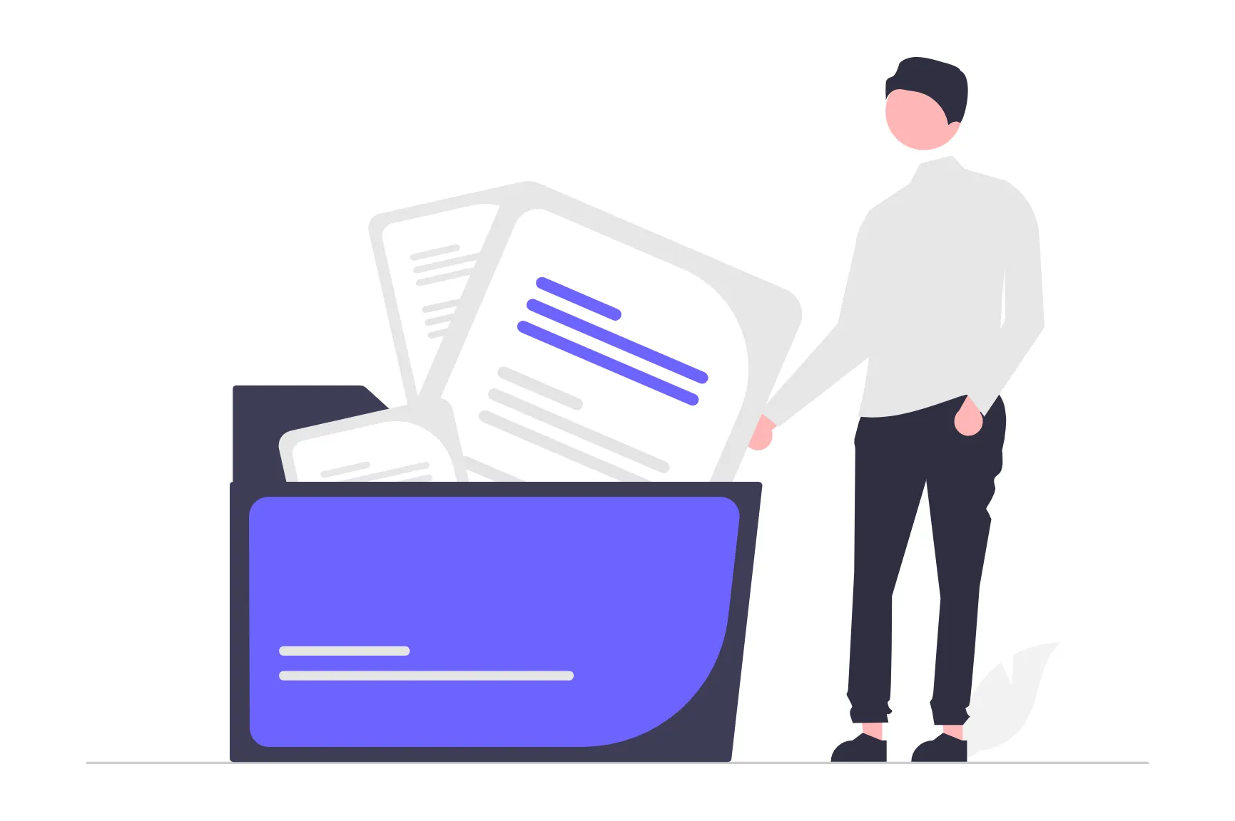 undraw folder files 5www